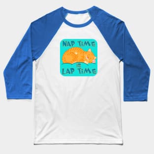 Cat Nap Lap Baseball T-Shirt